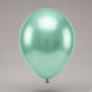 Balão de Festa Redondo Profissional Látex Liso Perolado 24" 60cm - Verde - 3 unidades - Art-Latex - Rizzo