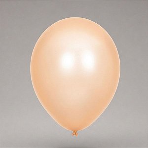 Balão de Festa Redondo Profissional Látex Liso Perolado 24" 60cm - Laranja - 3 unidades - Art-Latex - Rizzo