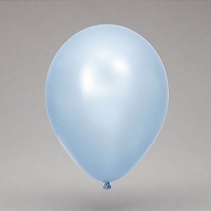 Balão de Festa Redondo Profissional Látex Liso Perolado 24" 60cm - Azul - 3 unidades - Art-Latex - Rizzo