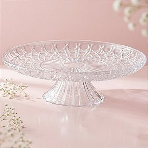 Boleira Lapidada - Transparente - 25cm - 1 unidade - Rizzo
