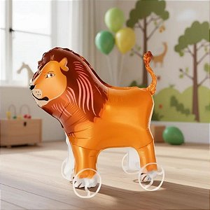 Balão Pet com Rodinha - Leão - 1 unidade - Rizzo