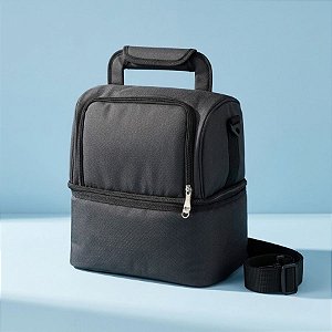 Bolsa Térmica Lancheira 7L - Preto - 28x37x21cm - 1 unidade - Rizzo