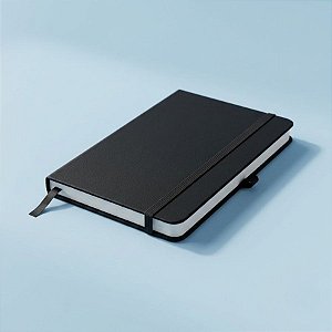 Mini Caderno Capa Dura e Folhas Brancas - Preto - 14x9cm - 1 unidade - Rizzo