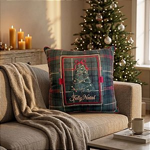 Almofada de Natal - Árvore de Natal - 50x50cm - 1 unidade - Rizzo