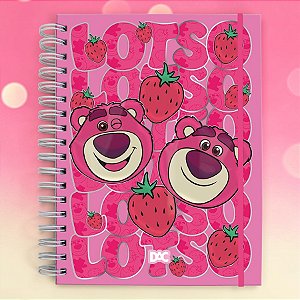 Caderno Smart Folhas Reposicionáveis - Lotso - Toy Story - 10 Divisórias - 17x24cm - Disney Original  - 1 unidade - DAC
