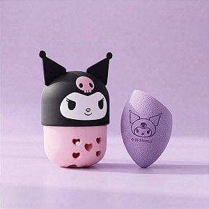 Kit Esponja Gota com Suporte de Esponja Kuromi - Hello Kitty - 1 unidade - Rizzo
