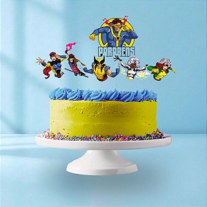 Decoração De Bolo - X-Men - Marvel - 22x12x11cm - Disney Original - 6 unidades - Regina - Rizzo