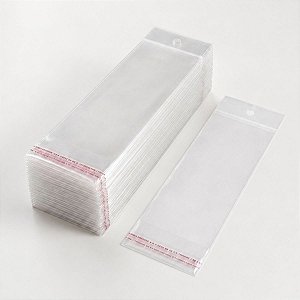 Saco Adesivado com Furo - 13x30cm - 100 unidades - Rizzo