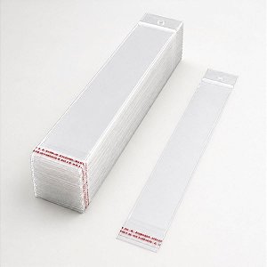 Saco Adesivado com Furo - 5x40cm - 100 unidades - Rizzo