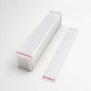 Saco Adesivado com Furo - 3x15cm - 100 unidades - Rizzo