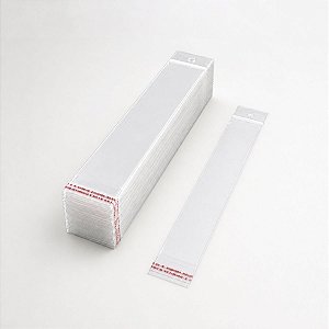 Saco Adesivado com Furo - 3x25cm - 100 unidades - Rizzo