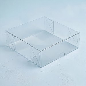 Caixa Transparente de PVC Quadrada - K30 - 12,2x12,2x3,5cm - 20 unidades - Assk - Rizzo