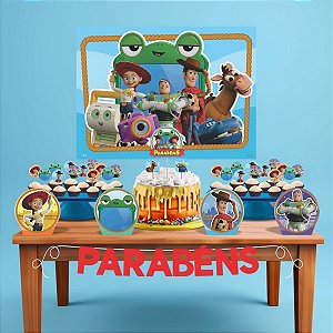 Kit Festa Fácil - Toy Story 5 - 33 Itens - 1 unidade - Disney Original - Rizzo