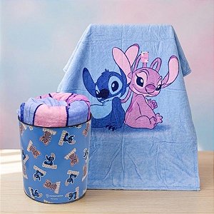 Kit Balde de Pipoca e Manta - Stitch - Disney Original - 1 unidade - Zonacriativa - Rizzo