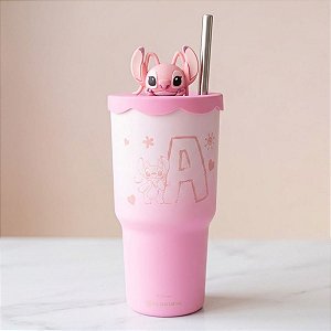 Copo Térmico Topper - Angel - 600ml - Disney Original - 1 unidade - Zonacriativa - Rizzo