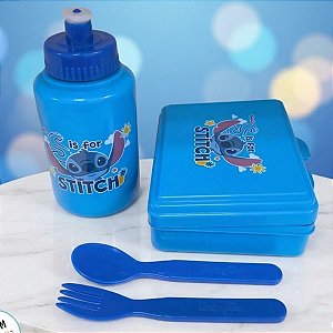 Kit Hora do Lanche - Stitch - 4 Peças - Disney Original - 1 unidade - Dermiwil - Rizzo