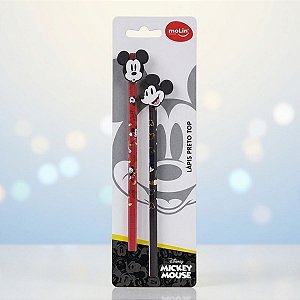 Lápis Mickey Mouse - HB Preto - Disney Original - 2 unidades - Molin - Rizzo