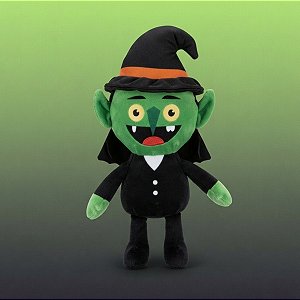 Vampiro Bruxo de Pelúcia - Verde - 13x30x6cm - Halloween - 1 unidade - Rizzo