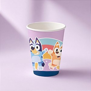 Copo de Papel - Bluey - Bluey e Rusty - 200ml - 8 unidades - FestColor - Rizzo