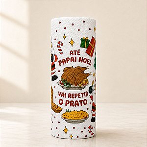 Papel Toalha Decorado de Natal - Até o Papai Noel - 8,5m - 1 unidade - Rizzo