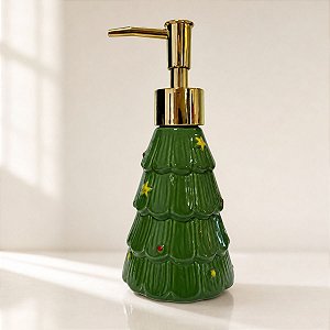 Porta Sabonete Líquido de Natal - Árvore de Natal - 17 cm - 1 unidade - Rizzo