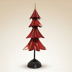 Árvore de Natal de Ferro - Vermelha  - 26x65x26cm - 1 unidade - Rizzo