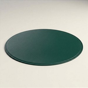 Jogo Americano Redondo - Verde Escuro - 38x38cm - 4 unidades - Cromus - Rizzo