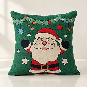 Capa Para Almofada De Natal - Papai Noel - 43cm - 1 unidade - Rizzo