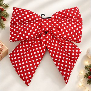 Laço Decorativo Poa Vermelho G - 33cm - 1 unidade - Rizzo