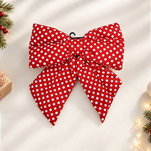 Laço Decorativo Poa Vermelho M - 28cm - 1 unidade - Rizzo