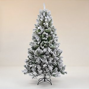 Árvore de Natal Modelo Manjerona Nevada - 1442 Galhos - 2,70m - Ref. RZO354 - 1 unidade - Rizzo