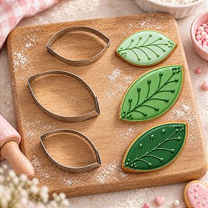 Kit Cortadores Folhas - Ref.668 - 4,5x4x3,5cm - 3 unidades - RR Cortadores - Rizzo