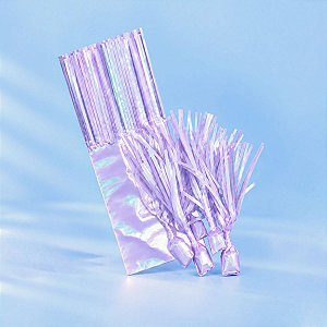 Papel para Bala de Coco - 8,5 x 21,5 cm - Azul Claro Nacarado - 24 unidades - CampFestas - Rizzo