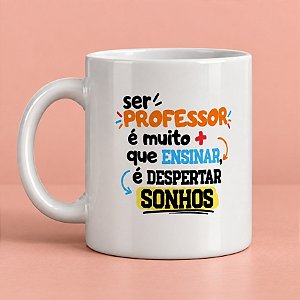 Caneca de Porcelana Personalizado Dia dos Professores - Ser Prof. - 325ml  - 1 unidade - Rizzo
