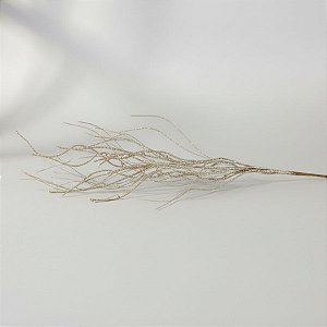 Galho Decorativo de Natal - Champagne - 1,07m - 1 unidade - Cromus - Rizzo