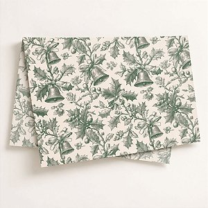 Papel Seda - 49x69cm - Nostalgia - Verde - 10 unidades - Cromus - Rizzo