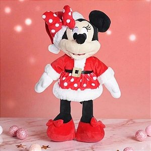 Pelúcia Minnie Mouse de Natal - Vermelha - 70cm - Disney Original - 1 unidade - Cromus - Rizzo