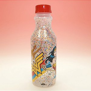 Garrafa Retrô - Mulher Maravilha - 500ml - 1 unidade - Plasútil - Rizzo