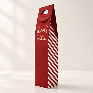 Caixa para Garrafa - Feliz Natal - 38x8cm - 10 unidades - Regina - Rizzo