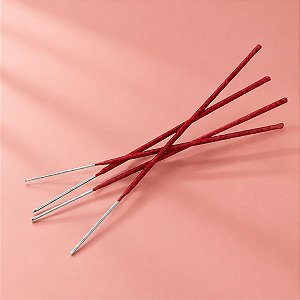 Vela Estrelinha - Vermelha - 14cm - 4 unidades - Rizzo