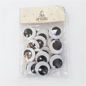 Aplique - Olhos Móveis - 3cm - 20 unidades - Rizzo
