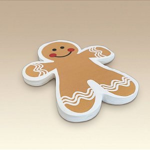 Guardanapo de Papel Natalino - Biscoito Gingerbread - 32,5x32,5cm - 20 unidades - Cromus - Rizzo