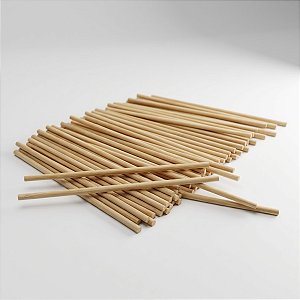 Palito Pirulito de Bambu - 10cm - 50 unidades - Theoto - Rizzo
