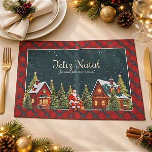 Jogo Americano de Natal - Que Nunca Falte Amor - 30x45cm - 1 unidade - Rizzo