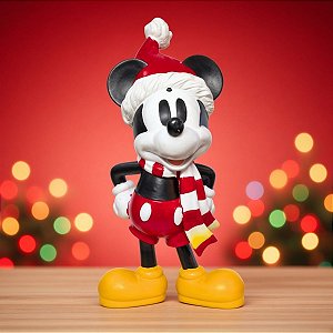Enfeite de Natal - Mickey Mouse Cachecol - 25,5x14cm - Disney Original - 1 unidade - Cromus - Rizzo