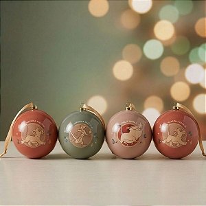 Bola de Natal - Rei Leão - 8cm - Disney Original - 4 unidades - Cromus - Rizzo