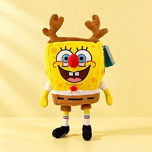 Pelúcia Bob Esponja de Natal - Bob Esponja - 32x16cm - 1 unidade - Rizzo
