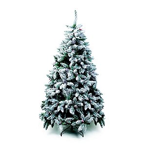 Árvore de Natal Mont Blanc Nevada Verde 2,10m - 01 unidade - Cromus Natal - Rizzo