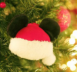 Enfeite para Pendurar Gorro do Mickey 15cm - 01 unidade Natal Disney - Cromus - Rizzo Embalagens