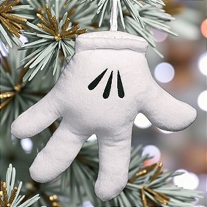 Enfeite para Pendurar Mão do Mickey 10cm - 01 unidade Natal Disney - Cromus - Rizzo